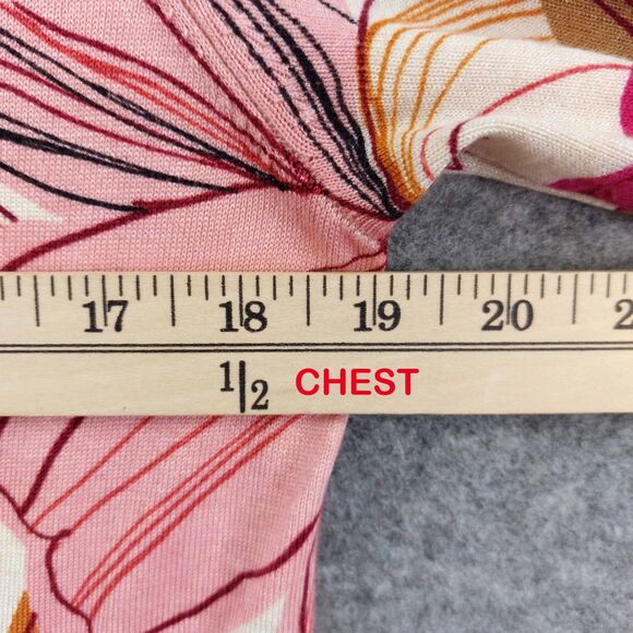 Chicos Floral Cardigan Size 0 Small Multicolor Lightweight Swearter Office Cozy - Picture 4 of 10